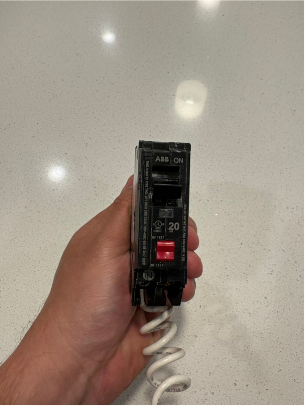 ABB THQL1120GFT2 20A GFCI Circuit Breaker 120V Type THQL-GFT GE PowerMark Panel